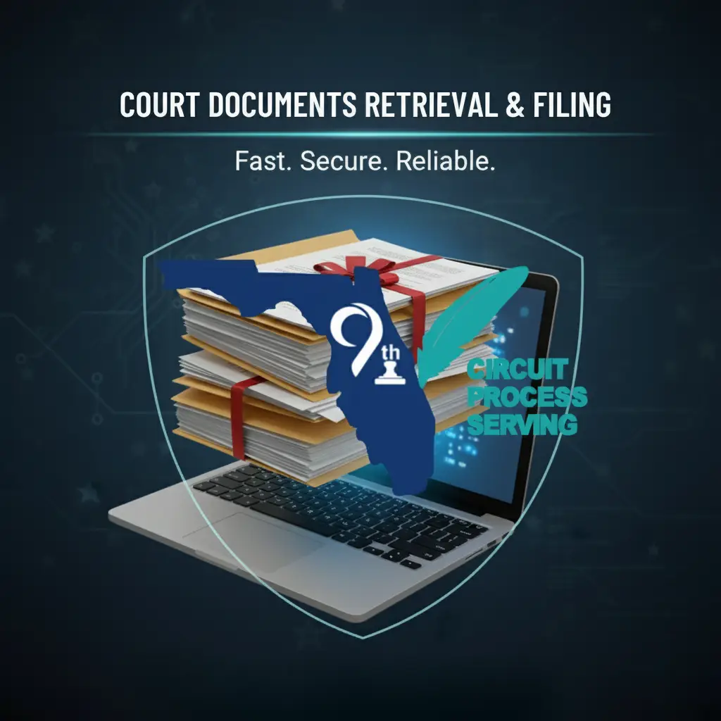 Document retrieval and court filing service