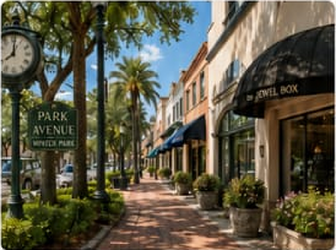 Park Avenue in Winter Park, Florida