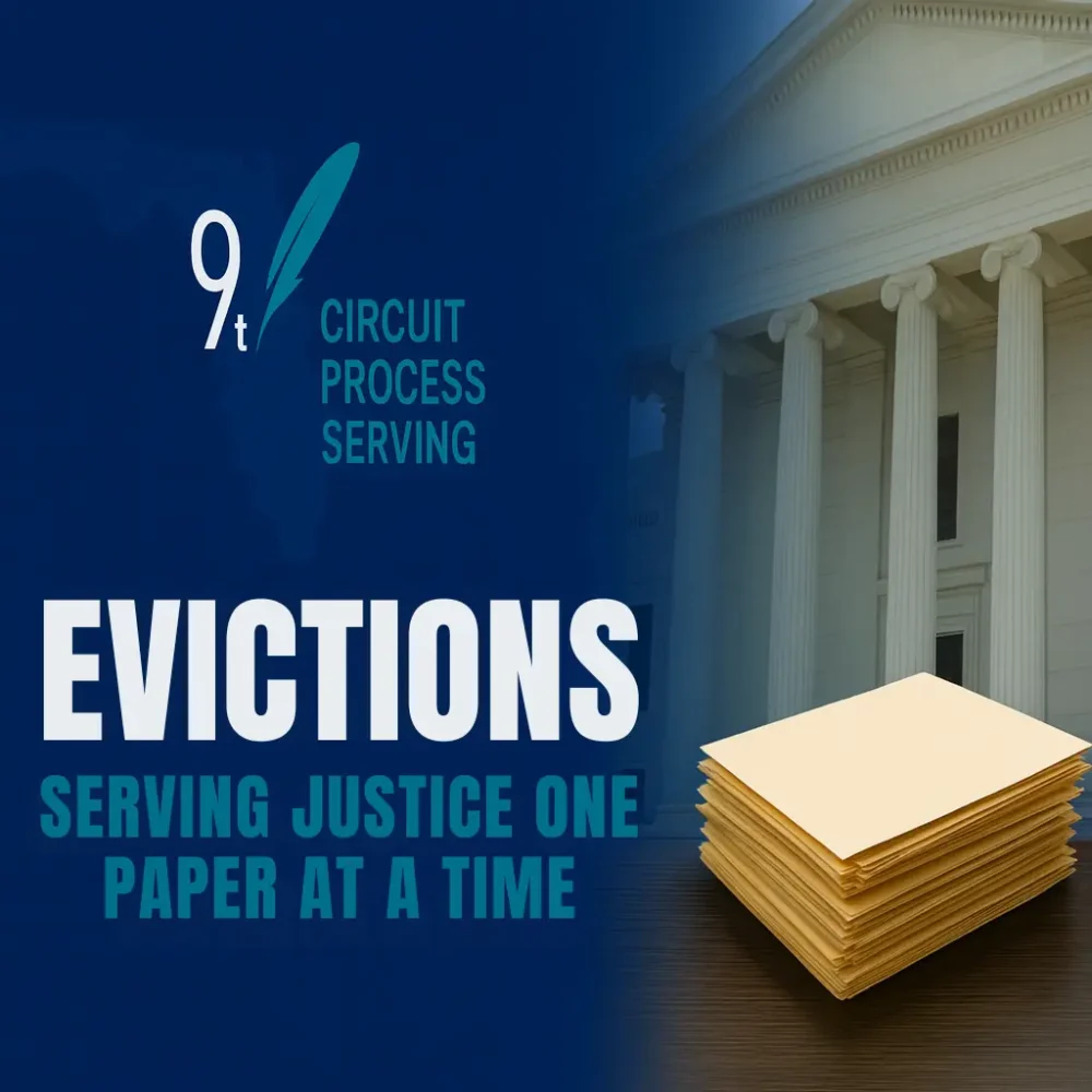 EVICTIONS SERVING JUSTICE ONE PAPER AT A TIME